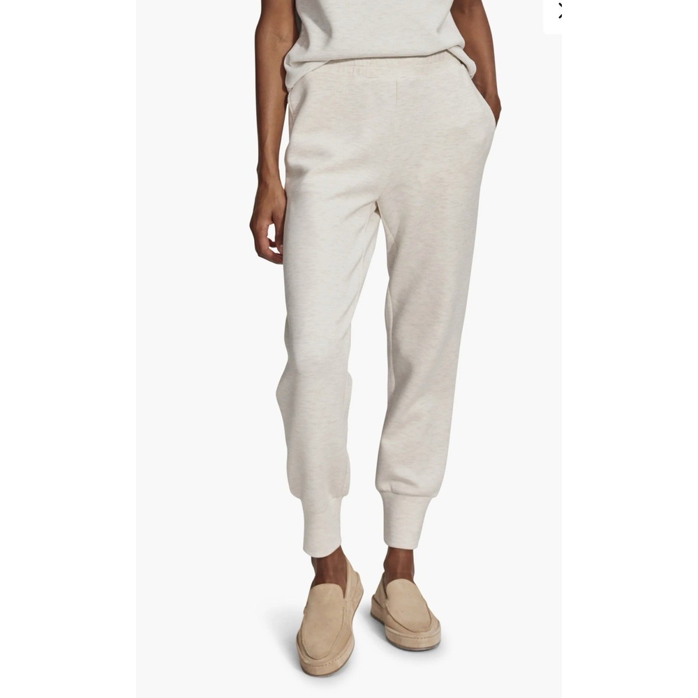 Varley The Slim Cuff Double Soft Pant 25" Ivory Marl Women's Size XS Joggers